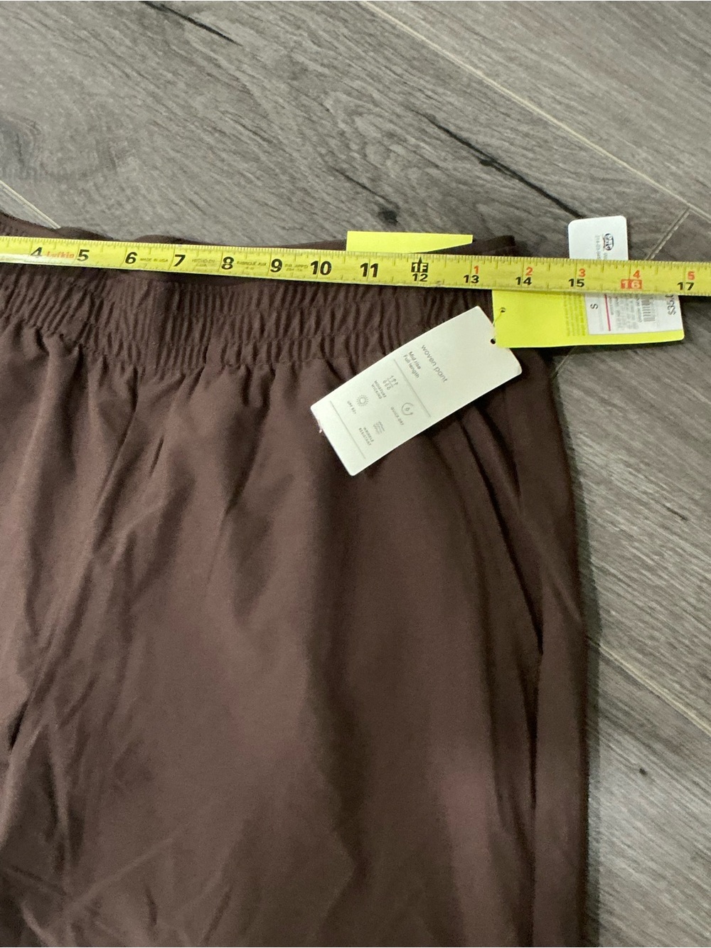 Women’s Mid Rise Wide Leg Travel Pants - Brown. S - Picture 13 of 16